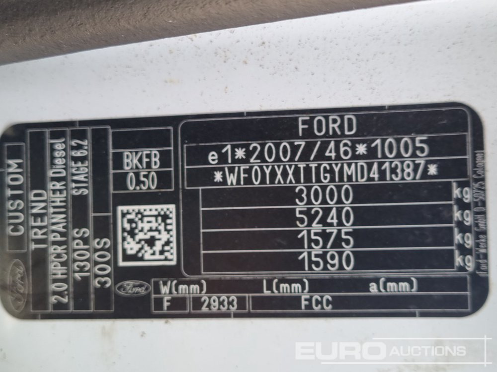 Фургон 2021 Ford Transit Custom 300: фото 40