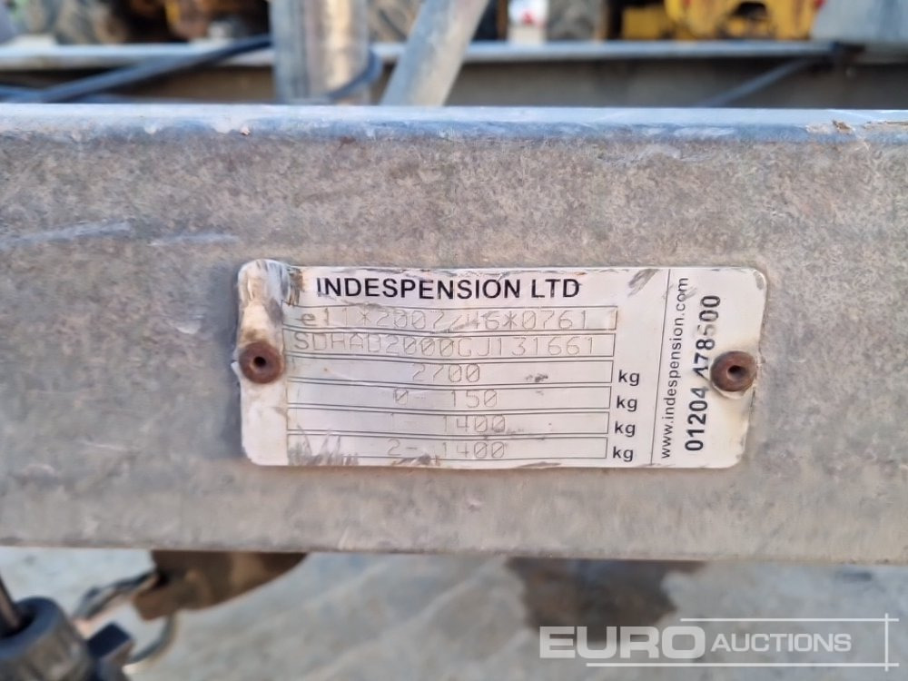 Прицеп для спецтехники Indespension 2.7 Ton: фото 25