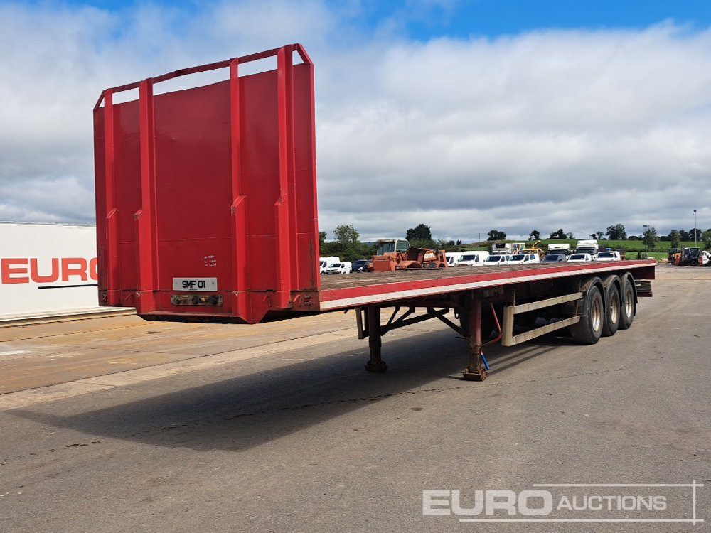 Montracon 45' Tri Axle Flat Trailer, Goal Post Sockets - Полуприцеп бортовой/ Платформа: фото 1 Montracon 45' Tri Axle Flat Trailer, Goal Post Sockets - Полуприцеп бортовой/ Платформа: фото 1