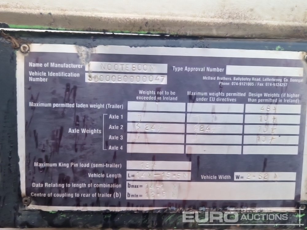 Низкорамный полуприцеп Nooteboom Tri Axle Stepframe Low Loader Trailer, Hydraulic Fliptoe Ramps: фото 16