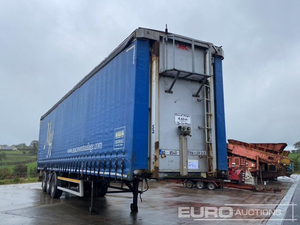 SDC 45' Tri Axle Curtainsider Trailer, BPW Axles - Тентованный полуприцеп: фото 4 SDC 45' Tri Axle Curtainsider Trailer, BPW Axles - Тентованный полуприцеп: фото 4