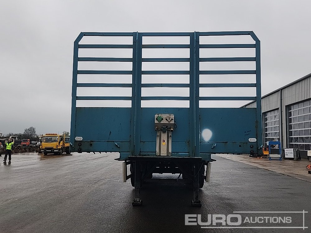 Полуприцеп бортовой/ Платформа SDC 45' Tri Axle Extendable Flat Trailer, Rear Steer Axle, PBW Axles: фото 8