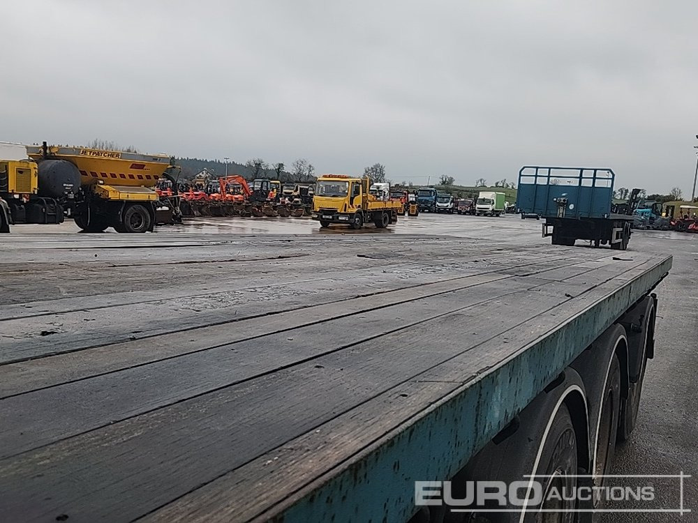 Полуприцеп бортовой/ Платформа SDC 45' Tri Axle Extendable Flat Trailer, Rear Steer Axle, PBW Axles: фото 14