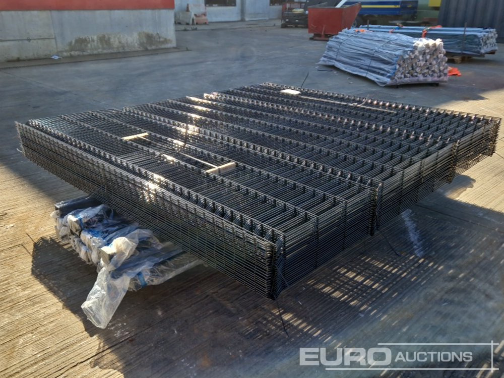 Unused Galvanised & Powder Coated Heavy Duty (5mm) Wire Mesh Fencing, 25 x H2.4m x W2.2m Panels, 26 x 60mm x 60mm x3m Posts, with Fittings (Black) - Сельскохозяйственная техника: фото 5 Unused Galvanised & Powder Coated Heavy Duty (5mm) Wire Mesh Fencing, 25 x H2.4m x W2.2m Panels, 26 x 60mm x 60mm x3m Posts, with Fittings (Black) - Сельскохозяйственная техника: фото 5