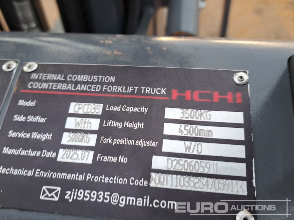 Вилочный погрузчик Unused 2025 HCHI CPCD35: фото 41 Вилочный погрузчик Unused 2025 HCHI CPCD35: фото 41