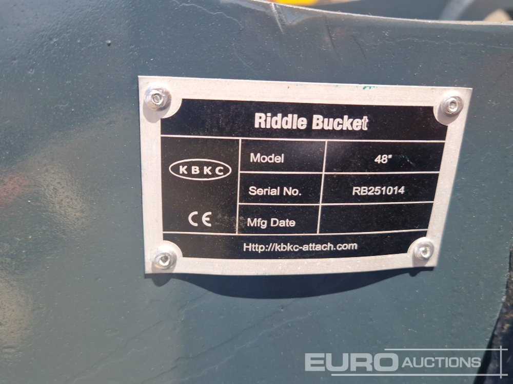 Новый Ковш Unused 2025 KBKC 48" Riddle Bucket 65mm Pin to suit 13 Ton Excavator: фото 12