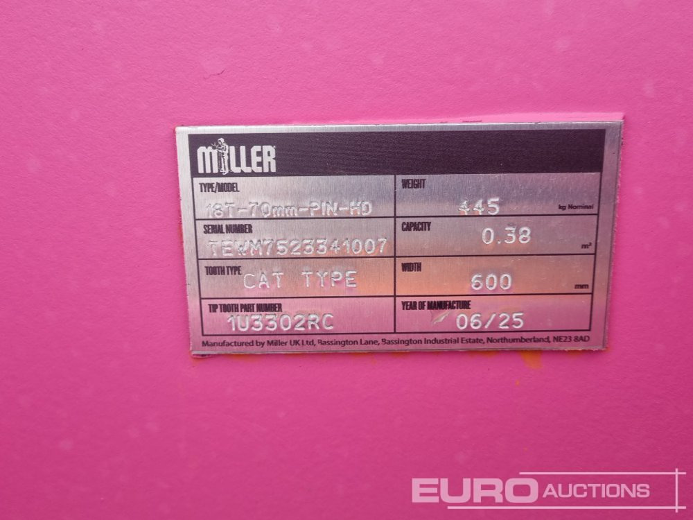 Новый Ковш Unused 2025 Miller 24" Digging Bucket 70mm Pin to suit 14-16 Ton Excavator: фото 13