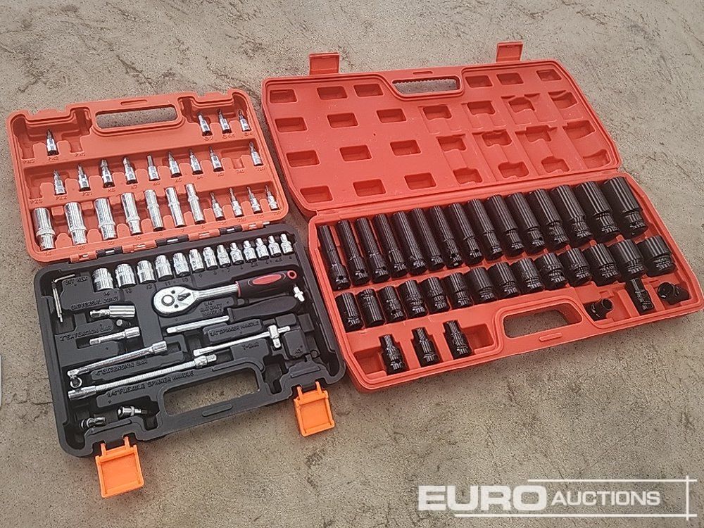 Unused 35pc 1/2 Inch Long Reach Socket Set, 53pc Socket And Bit Set - Оборудование для гаражей/ Мастерских: фото 1 Unused 35pc 1/2 Inch Long Reach Socket Set, 53pc Socket And Bit Set - Оборудование для гаражей/ Мастерских: фото 1