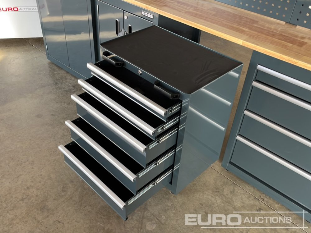 Строительное оборудование Unused Boss 2.6m 9 Drawer, 5 Cabinet Tool Station: фото 13