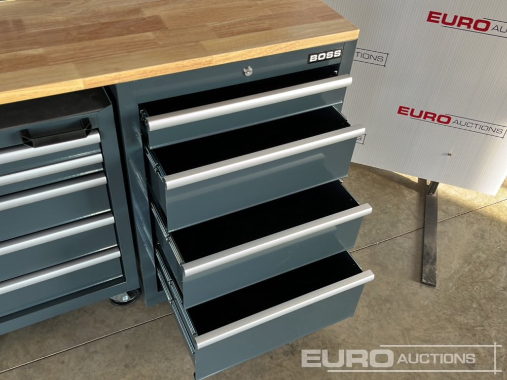Строительное оборудование Unused Boss 2.6m 9 Drawer, 5 Cabinet Tool Station: фото 10
