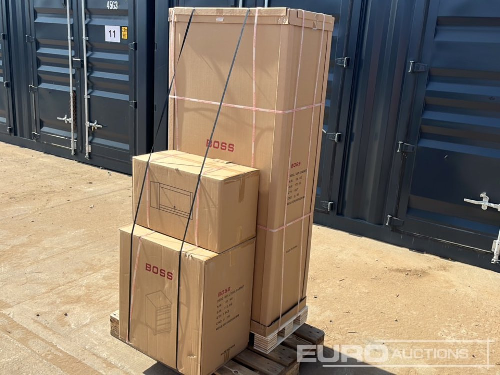 Строительное оборудование Unused Boss 2.6m 9 Drawer, 5 Cabinet Tool Station: фото 26