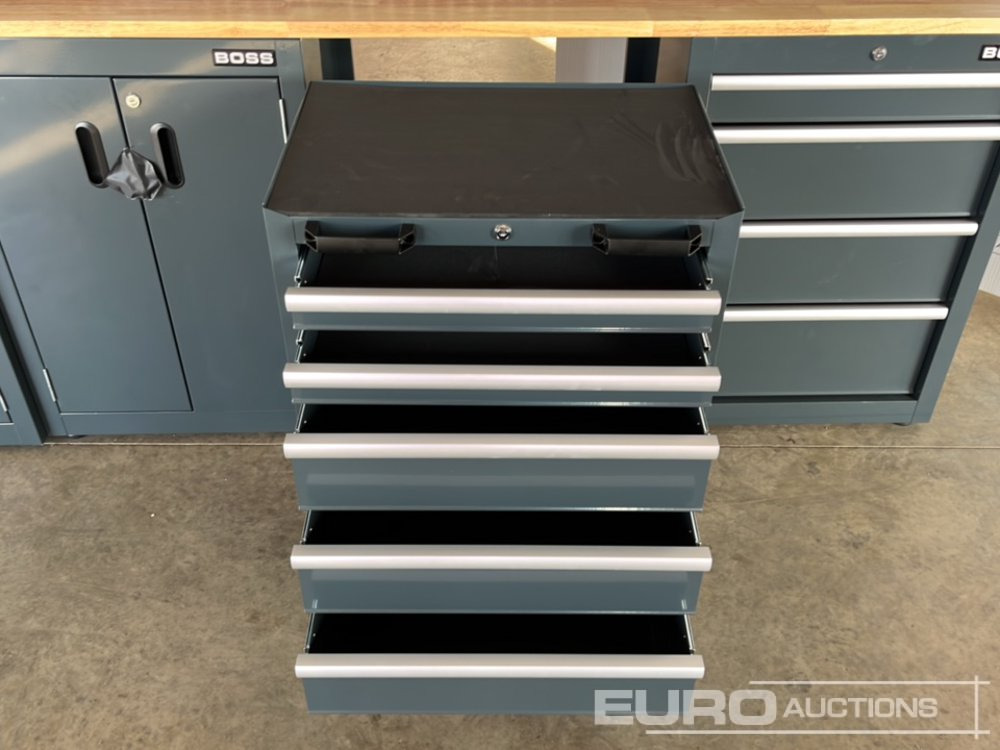 Строительное оборудование Unused Boss 2.6m 9 Drawer, 5 Cabinet Tool Station: фото 14
