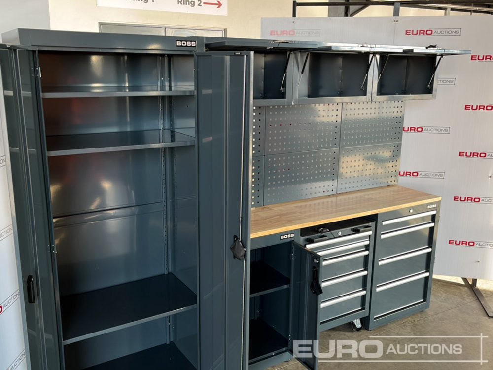 Строительное оборудование Unused Boss 2.6m 9 Drawer, 5 Cabinet Tool Station: фото 8