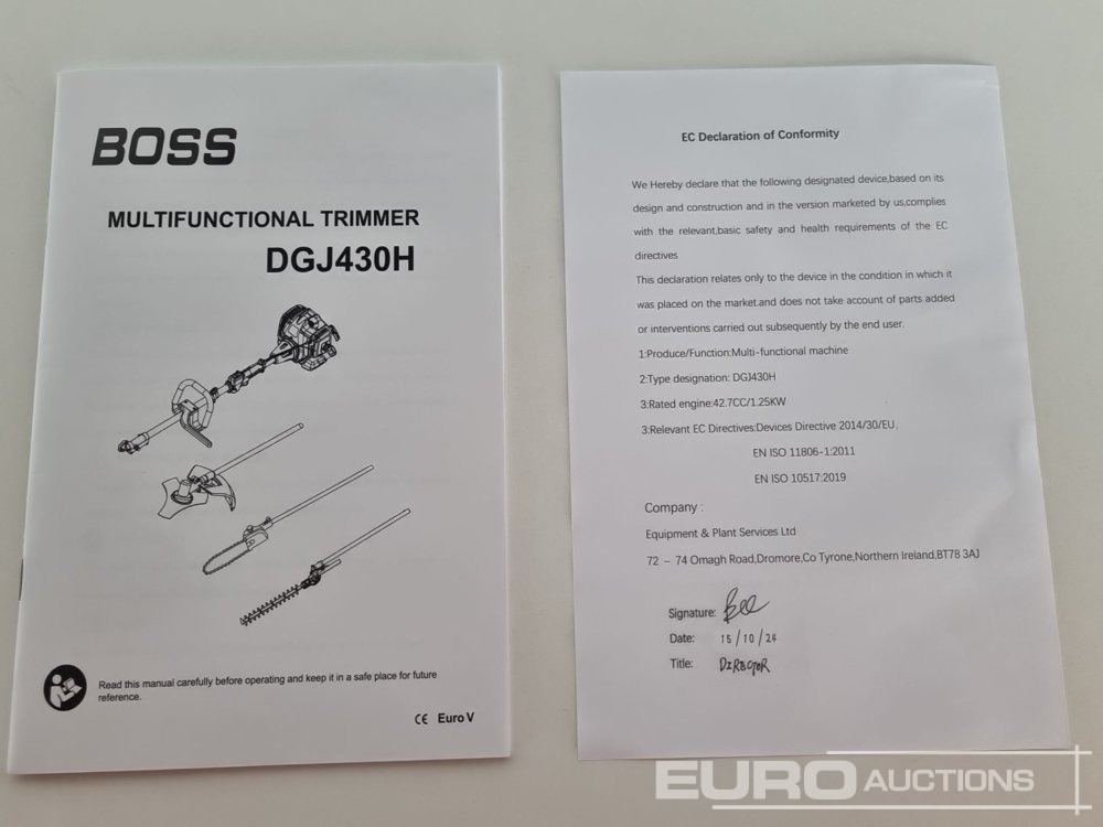 Оборудование для гаражей/ Мастерских Unused Boss DGJ430H: фото 36