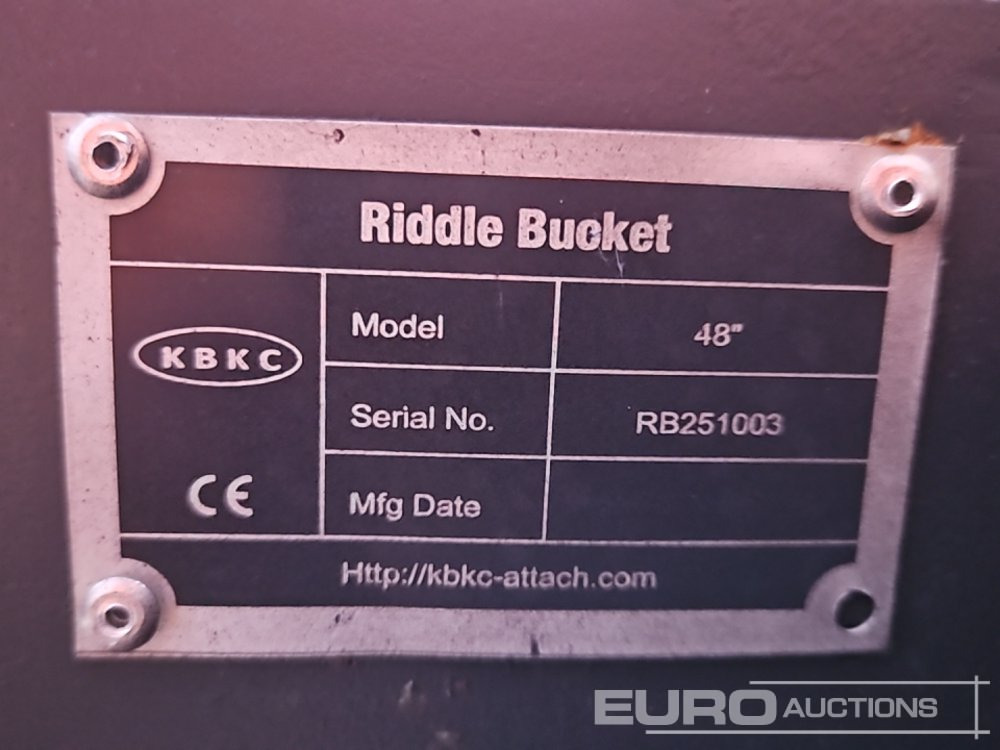 Новый Ковш Unused KBKC 48" Skeleton Bucket 65mm Pin to suit 13 Ton Excavator: фото 15