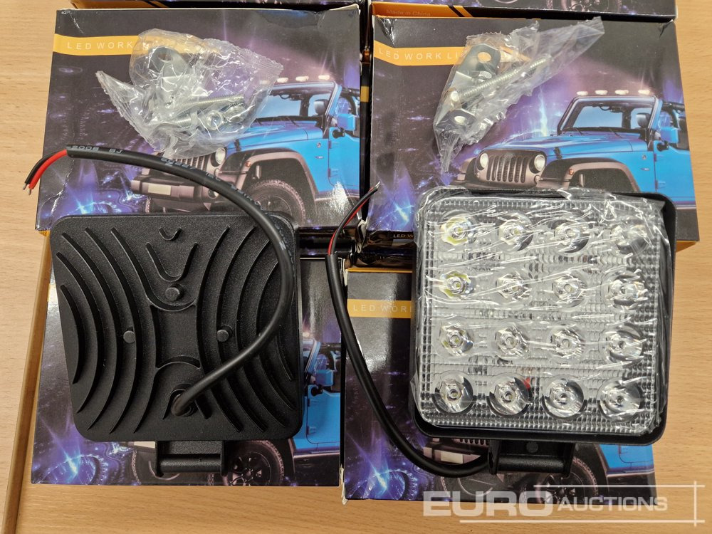 Оборудование для гаражей/ Мастерских Unused LED Work Lights, 48w, 12V/24V, Adjustable Bracket, IP67 Waterproof, 6000k White (10 of): фото 6