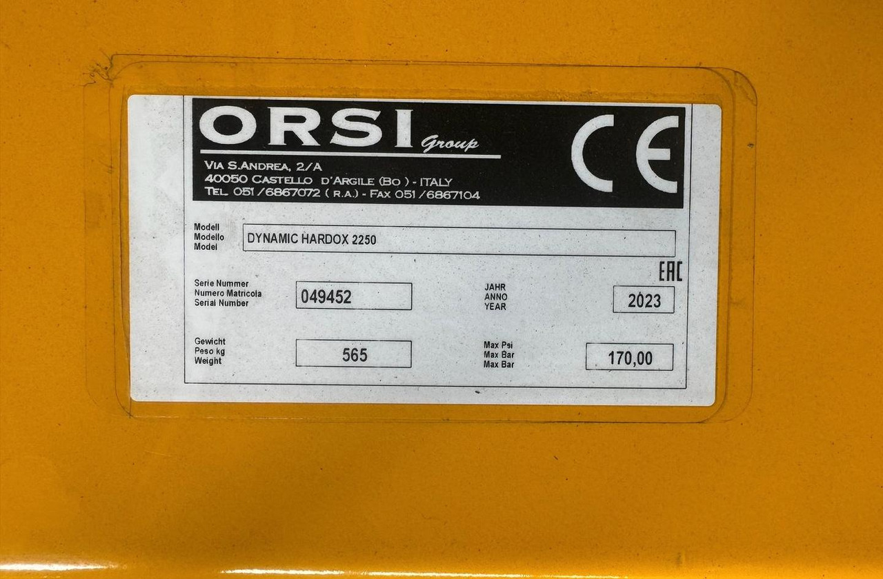Orsi trincia posteriore nuova Dynamic Hardox 2250 - Косилка-измельчитель: фото 3 Orsi trincia posteriore nuova Dynamic Hardox 2250 - Косилка-измельчитель: фото 3