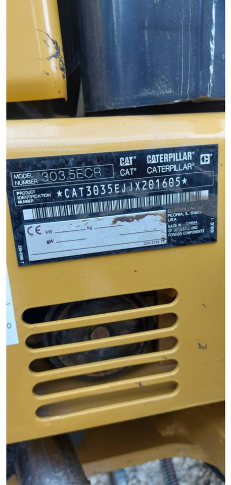 Гусеничный экскаватор CAT 303.5E CR: фото 6