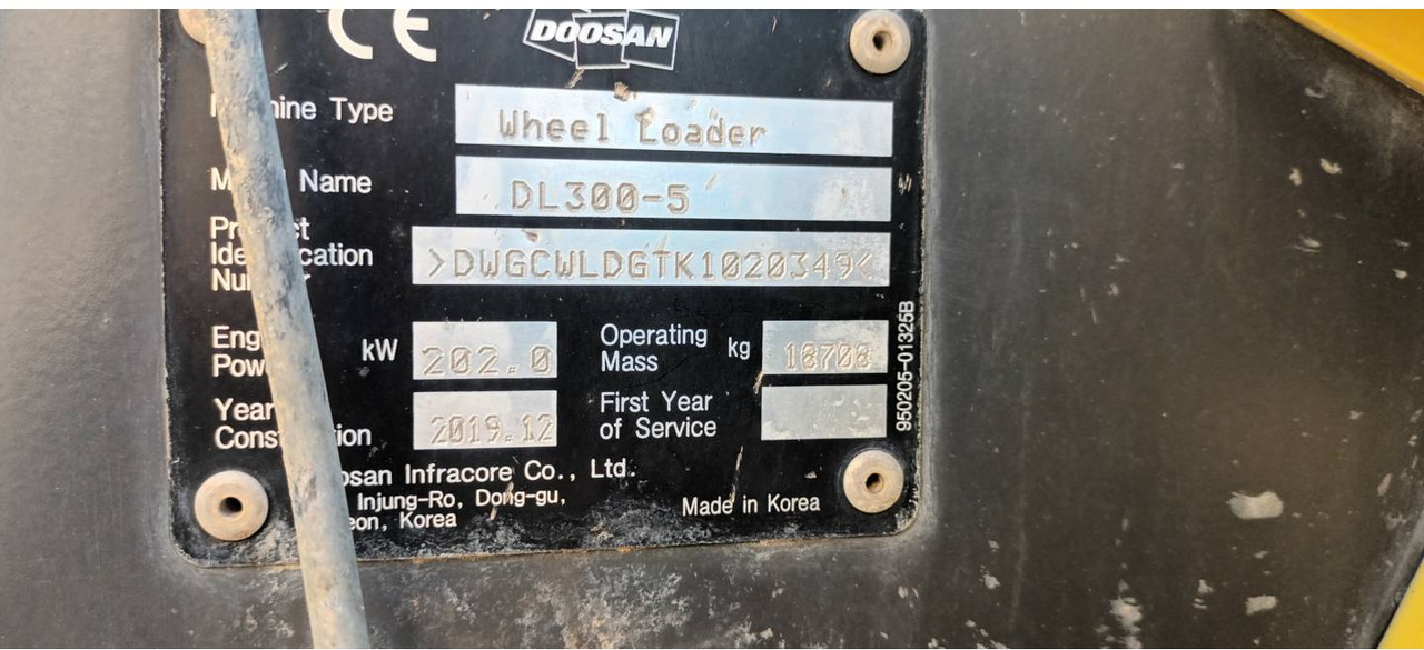 Колёсный погрузчик DOOSAN INFRACORE AMERICA CORP. DL300.5: фото 6 Колёсный погрузчик DOOSAN INFRACORE AMERICA CORP. DL300.5: фото 6