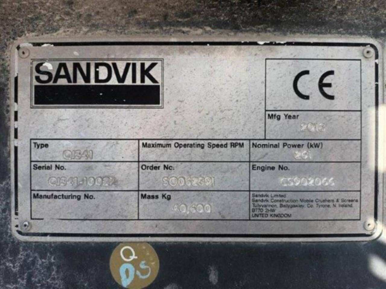 SANDVIK MINING & CONSTRUCTION QI341HS - Дробилка: фото 4 SANDVIK MINING & CONSTRUCTION QI341HS - Дробилка: фото 4