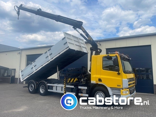 DAF CF 75.310 FAN 6x2 Euro 5 - MANUAL - Bouwjaar 2008 - Kipper - Palfinger PK 15002 Performance - Km 550.899 - Good condition! - Автоманипулятор: фото 1 DAF CF 75.310 FAN 6x2 Euro 5 - MANUAL - Bouwjaar 2008 - Kipper - Palfinger PK 15002 Performance - Km 550.899 - Good condition! - Автоманипулятор: фото 1