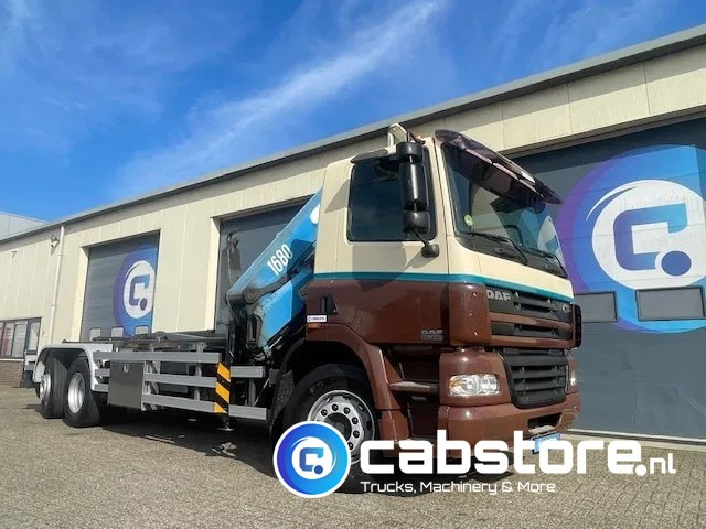 DAF CF 85.340 6X2 Euro 3 - Haakarm containersystem - Hooklift - Abrollkipper - Year 2004 - HMF 1680-K2 Crane - Grua - Ladekran - Autolaadkraan - Крюковой мультилифт, Автоманипулятор: фото 4 DAF CF 85.340 6X2 Euro 3 - Haakarm containersystem - Hooklift - Abrollkipper - Year 2004 - HMF 1680-K2 Crane - Grua - Ladekran - Autolaadkraan - Крюковой мультилифт, Автоманипулятор: фото 4