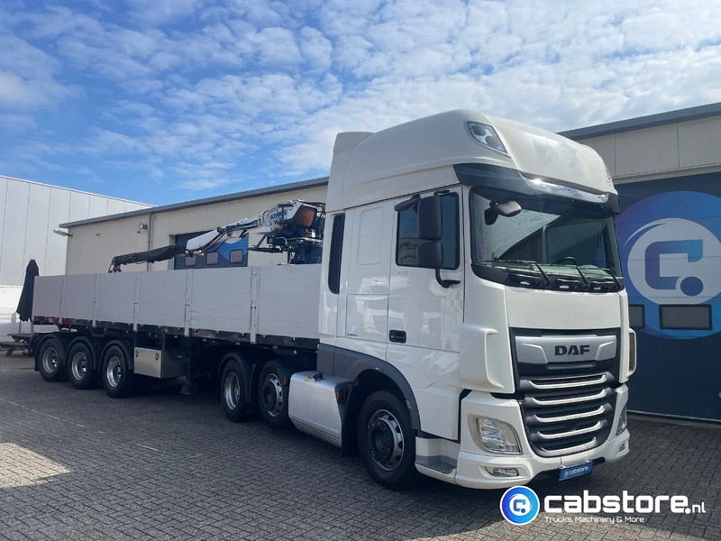 Pacton T3-003 3-assige stenen oplegger 2-assen gestuurd + Kennis Type 14.000 loopkraan - Rotator - stenenklem - Полуприцеп бортовой/ Платформа: фото 3 Pacton T3-003 3-assige stenen oplegger 2-assen gestuurd + Kennis Type 14.000 loopkraan - Rotator - stenenklem - Полуприцеп бортовой/ Платформа: фото 3