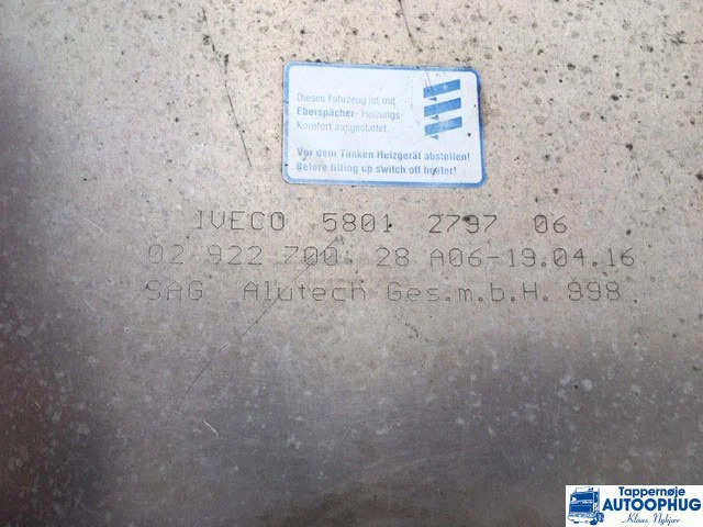 Iveco Brændstoftank Oem No : 5801279706 - Топливный бак для Грузовиков: фото 1 Iveco Brændstoftank Oem No : 5801279706 - Топливный бак для Грузовиков: фото 1