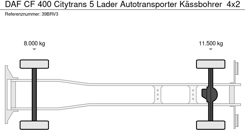 DAF CF 400 Citytrans 5 Lader Autotransporter Kässbohrer - Автовоз: фото 3 DAF CF 400 Citytrans 5 Lader Autotransporter Kässbohrer - Автовоз: фото 3