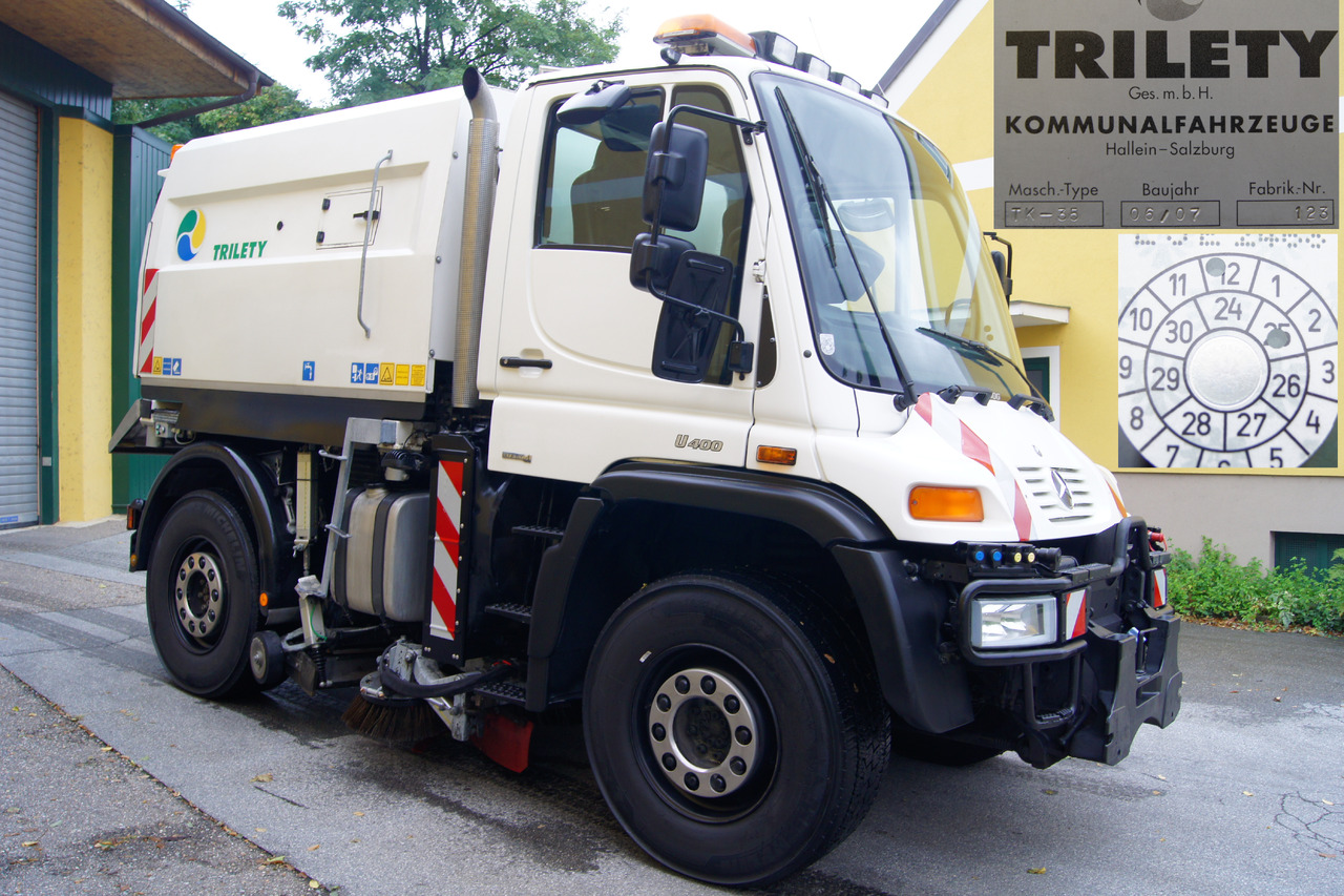 UNIMOG Unimog U400 + TRILETY Kehrmaschine/TÜV/EUR4/Leistungshydraulik - Подметально-уборочная машина: фото 2 UNIMOG Unimog U400 + TRILETY Kehrmaschine/TÜV/EUR4/Leistungshydraulik - Подметально-уборочная машина: фото 2