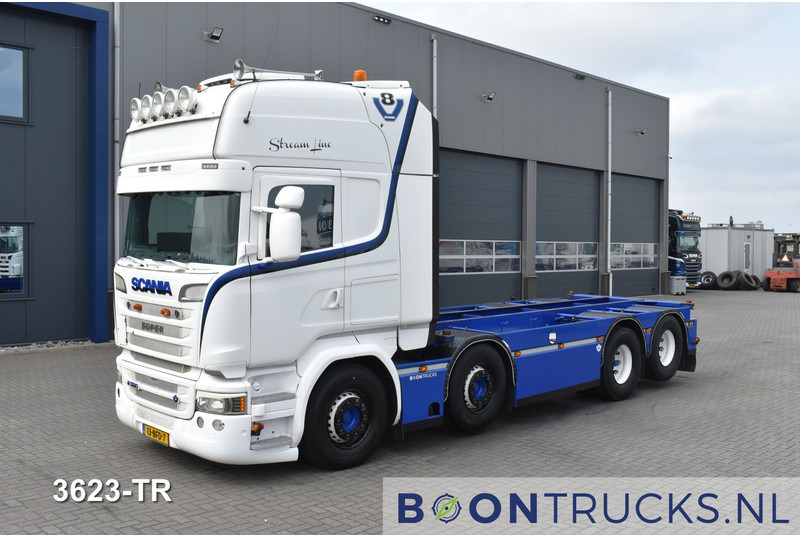 Scania R520 8x2 V8 | EURO6 * 20ft * RETARDER * NL TRUCK * APK 08-2025 * TOP CONDITION - Грузовик-контейнеровоз/ Сменный кузов: фото 1 Scania R520 8x2 V8 | EURO6 * 20ft * RETARDER * NL TRUCK * APK 08-2025 * TOP CONDITION - Грузовик-контейнеровоз/ Сменный кузов: фото 1