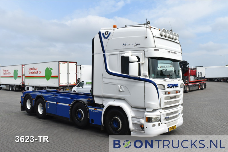 Scania R520 8x2 V8 | EURO6 * 20ft * RETARDER * NL TRUCK * APK 08-2025 * TOP CONDITION - Грузовик-контейнеровоз/ Сменный кузов: фото 4 Scania R520 8x2 V8 | EURO6 * 20ft * RETARDER * NL TRUCK * APK 08-2025 * TOP CONDITION - Грузовик-контейнеровоз/ Сменный кузов: фото 4