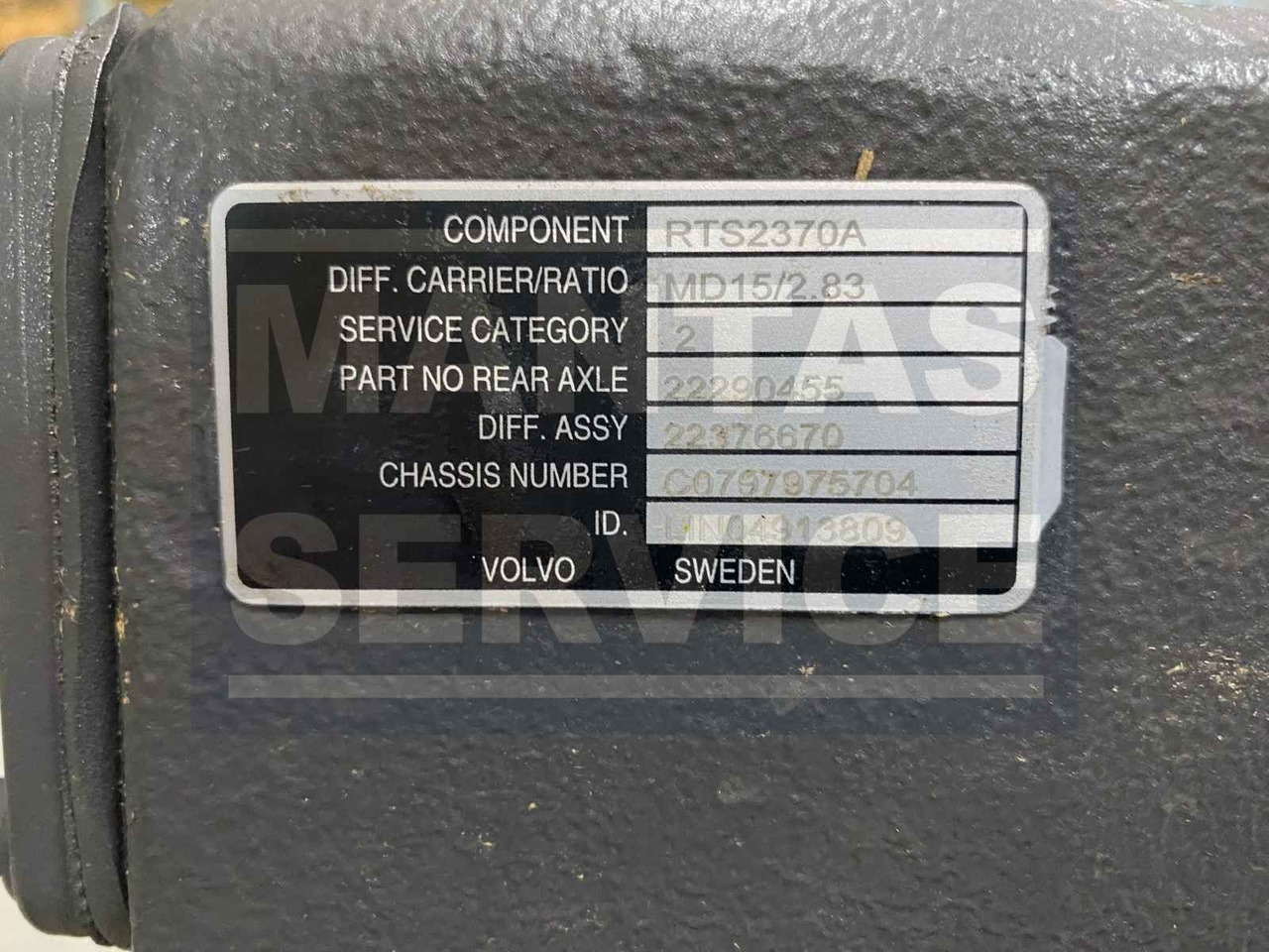 VOLVO DIFFERENTIAL CARRIER 22376670 - Трансмиссия для Грузовиков: фото 3 VOLVO DIFFERENTIAL CARRIER 22376670 - Трансмиссия для Грузовиков: фото 3