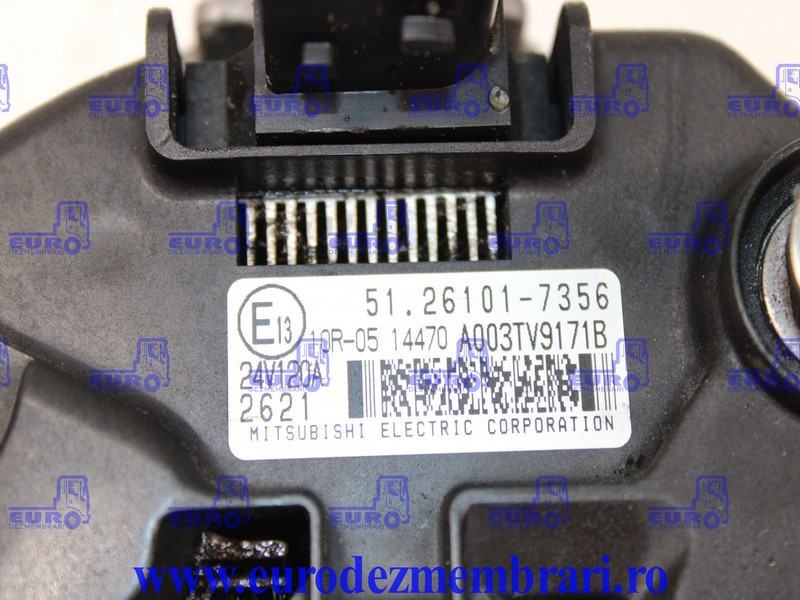 ALTERNATOR MAN TGX TG3 51.26101.7356, 51.26101.7348, 51.26101.7337 - Генератор для Грузовиков: фото 2 ALTERNATOR MAN TGX TG3 51.26101.7356, 51.26101.7348, 51.26101.7337 - Генератор для Грузовиков: фото 2