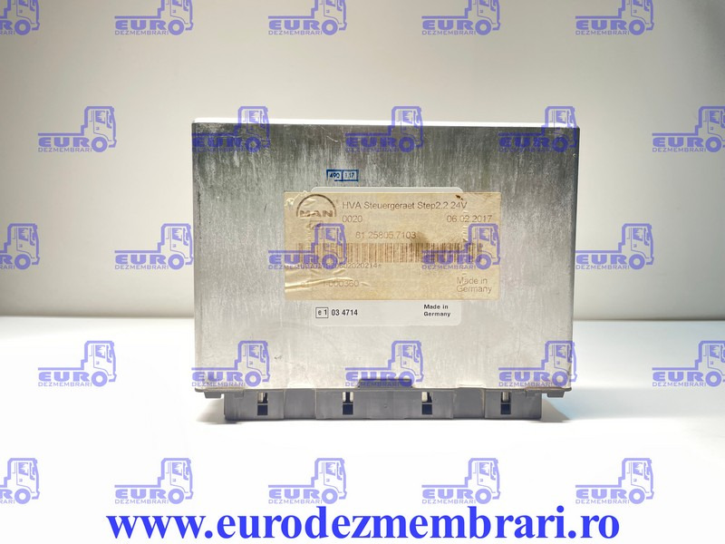CALCULATOR HVA MAN TGX TGS TGA 81.25805.7103, 81.25805.7060, 81.25805.7034 - Блок управления для Грузовиков: фото 1 CALCULATOR HVA MAN TGX TGS TGA 81.25805.7103, 81.25805.7060, 81.25805.7034 - Блок управления для Грузовиков: фото 1