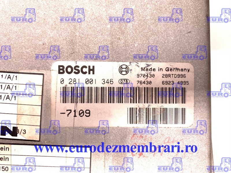 CALCULATOR MOTOR MAN 3 SILENT 0281001346 - Блок управления для Грузовиков: фото 2 CALCULATOR MOTOR MAN 3 SILENT 0281001346 - Блок управления для Грузовиков: фото 2