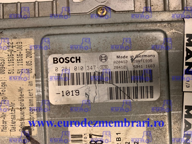 CALCULATOR MOTOR MAN LE 220CP 0281010347 - Блок управления для Грузовиков: фото 2 CALCULATOR MOTOR MAN LE 220CP 0281010347 - Блок управления для Грузовиков: фото 2