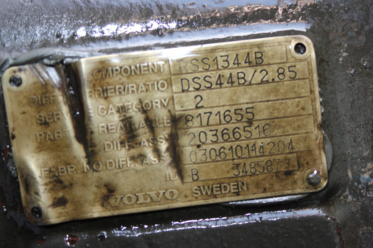 DIFERENTIAL VOLVO RSS1344B R=2,85 20366516 - Дифференциал для Грузовиков: фото 3 DIFERENTIAL VOLVO RSS1344B R=2,85 20366516 - Дифференциал для Грузовиков: фото 3