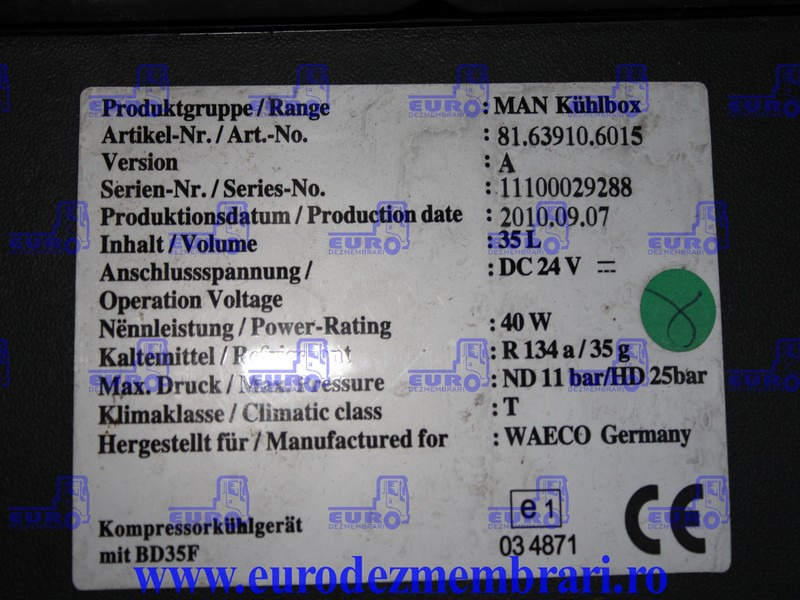 FRIGIDER MAN TGA TGX 81.63910.6015, 81.63910.6022, 81.63910.6024, 81.63910.6032 - Кабина и интерьер для Грузовиков: фото 3 FRIGIDER MAN TGA TGX 81.63910.6015, 81.63910.6022, 81.63910.6024, 81.63910.6032 - Кабина и интерьер для Грузовиков: фото 3