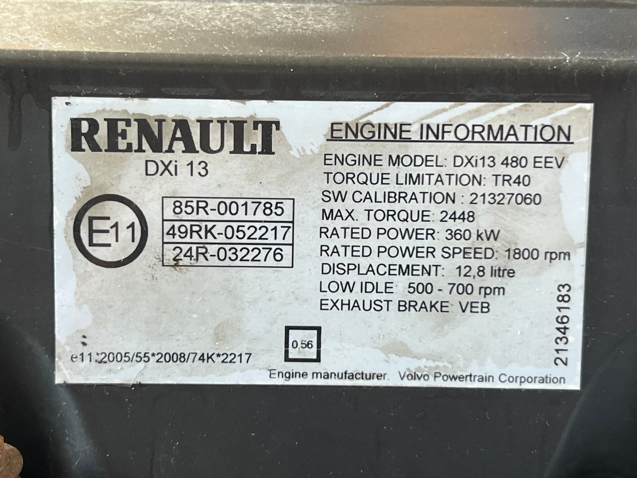 MOTOR RENAULT MAGNUM DXI 13 480CP 21386183 - Двигатель для Грузовиков: фото 5 MOTOR RENAULT MAGNUM DXI 13 480CP 21386183 - Двигатель для Грузовиков: фото 5