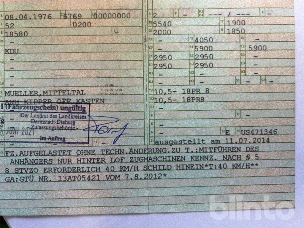 Müller Mitteltal KDU (1976) - Самосвальный прицеп: фото 5 Müller Mitteltal KDU (1976) - Самосвальный прицеп: фото 5