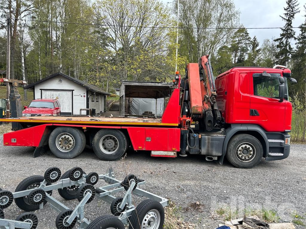 SCANIA G450 med kran och flak - Эвакуатор: фото 4 SCANIA G450 med kran och flak - Эвакуатор: фото 4