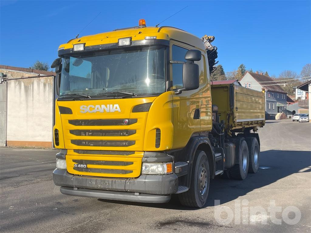 Scania G480 (2013) / HIAB 166 ES-4 HiDou - Самосвал, Автоманипулятор: фото 1 Scania G480 (2013) / HIAB 166 ES-4 HiDou - Самосвал, Автоманипулятор: фото 1