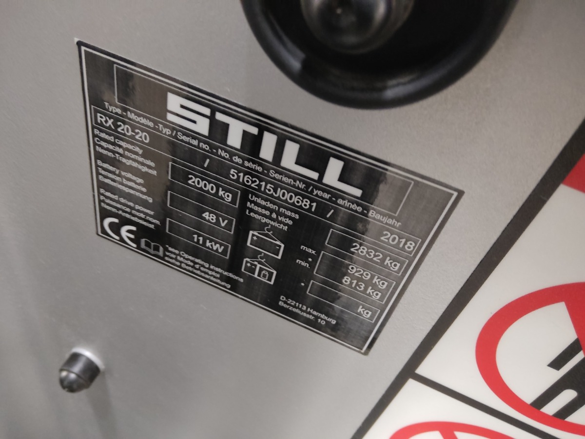 STILL RX20-20 - Электропогрузчик: фото 5 STILL RX20-20 - Электропогрузчик: фото 5