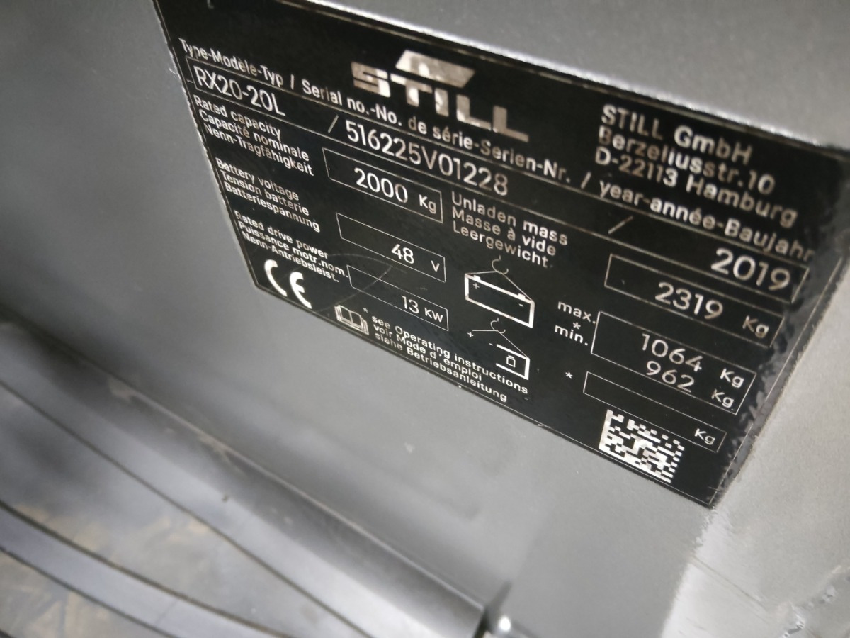 STILL RX20-20L - Электропогрузчик: фото 5 STILL RX20-20L - Электропогрузчик: фото 5