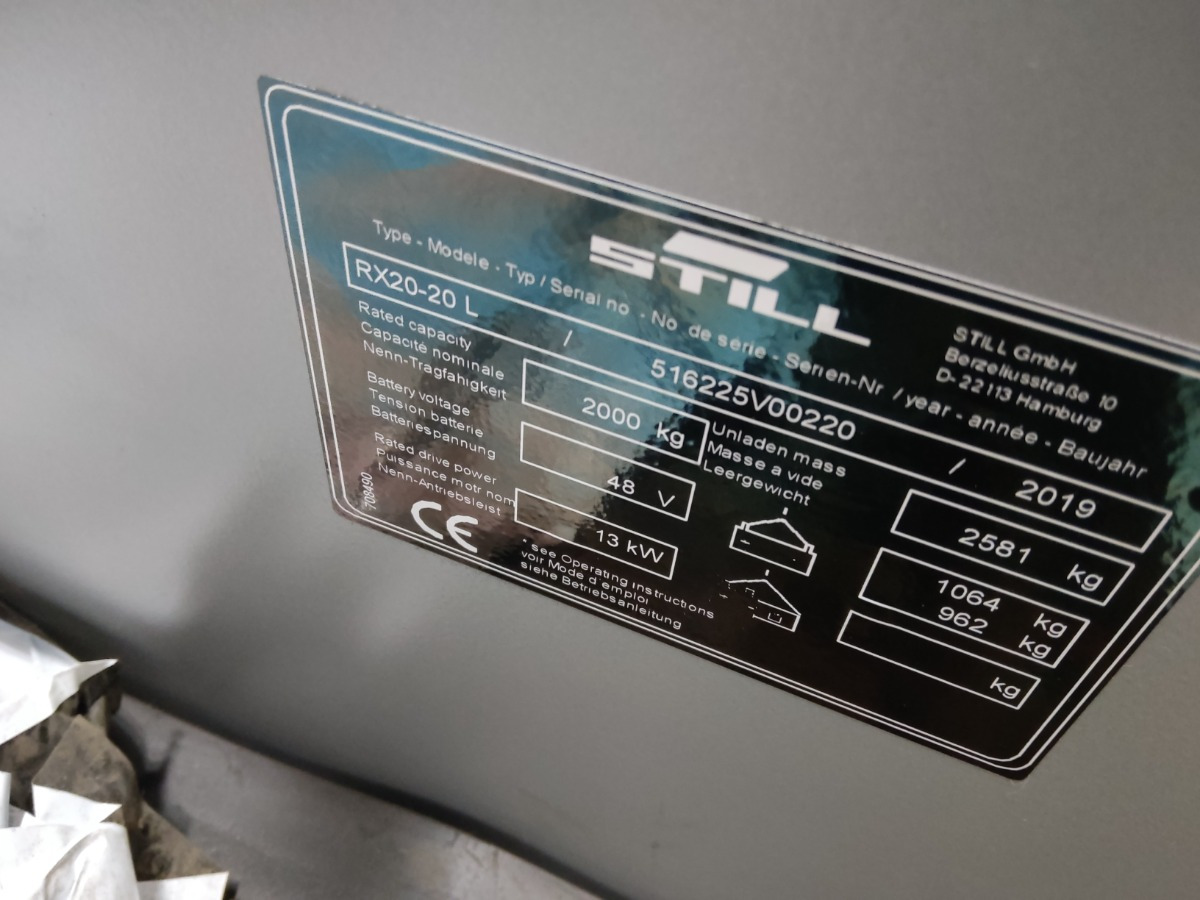 Электропогрузчик STILL RX20-20L: фото 10