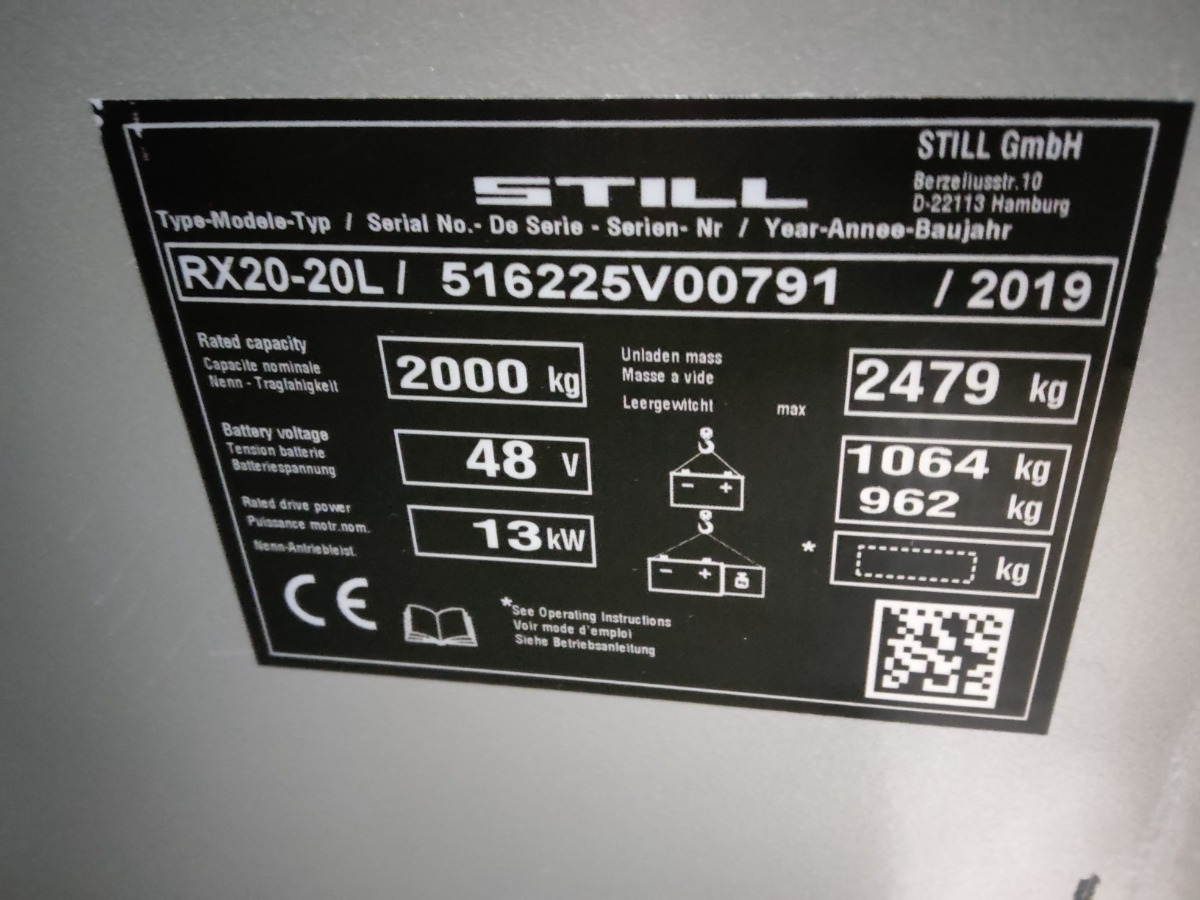 STILL RX20-20L - Электропогрузчик: фото 5 STILL RX20-20L - Электропогрузчик: фото 5