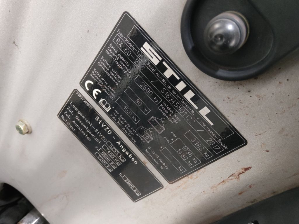 STILL RX60-25 - Электропогрузчик: фото 5 STILL RX60-25 - Электропогрузчик: фото 5