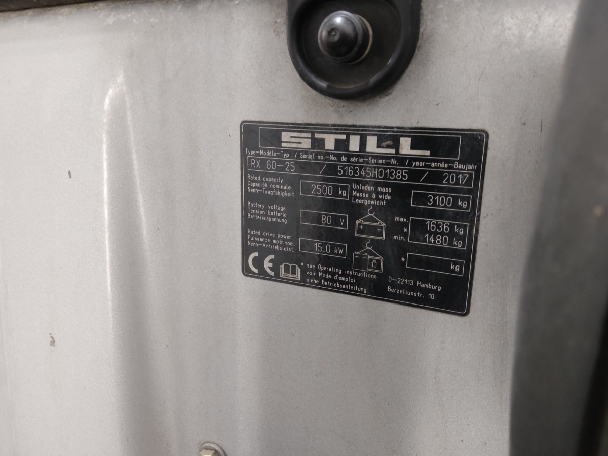 STILL RX60-25 - Электропогрузчик: фото 5 STILL RX60-25 - Электропогрузчик: фото 5