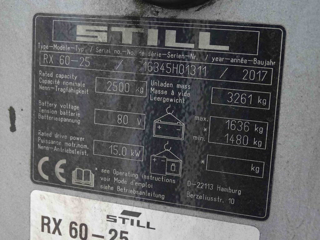 STILL RX60-25 - Электропогрузчик: фото 5 STILL RX60-25 - Электропогрузчик: фото 5